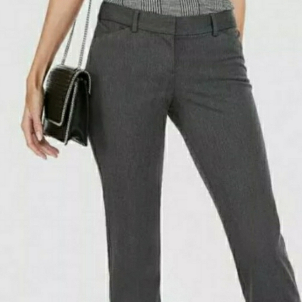 Express Design Editor Grey Heather Sz 00 Trouser
